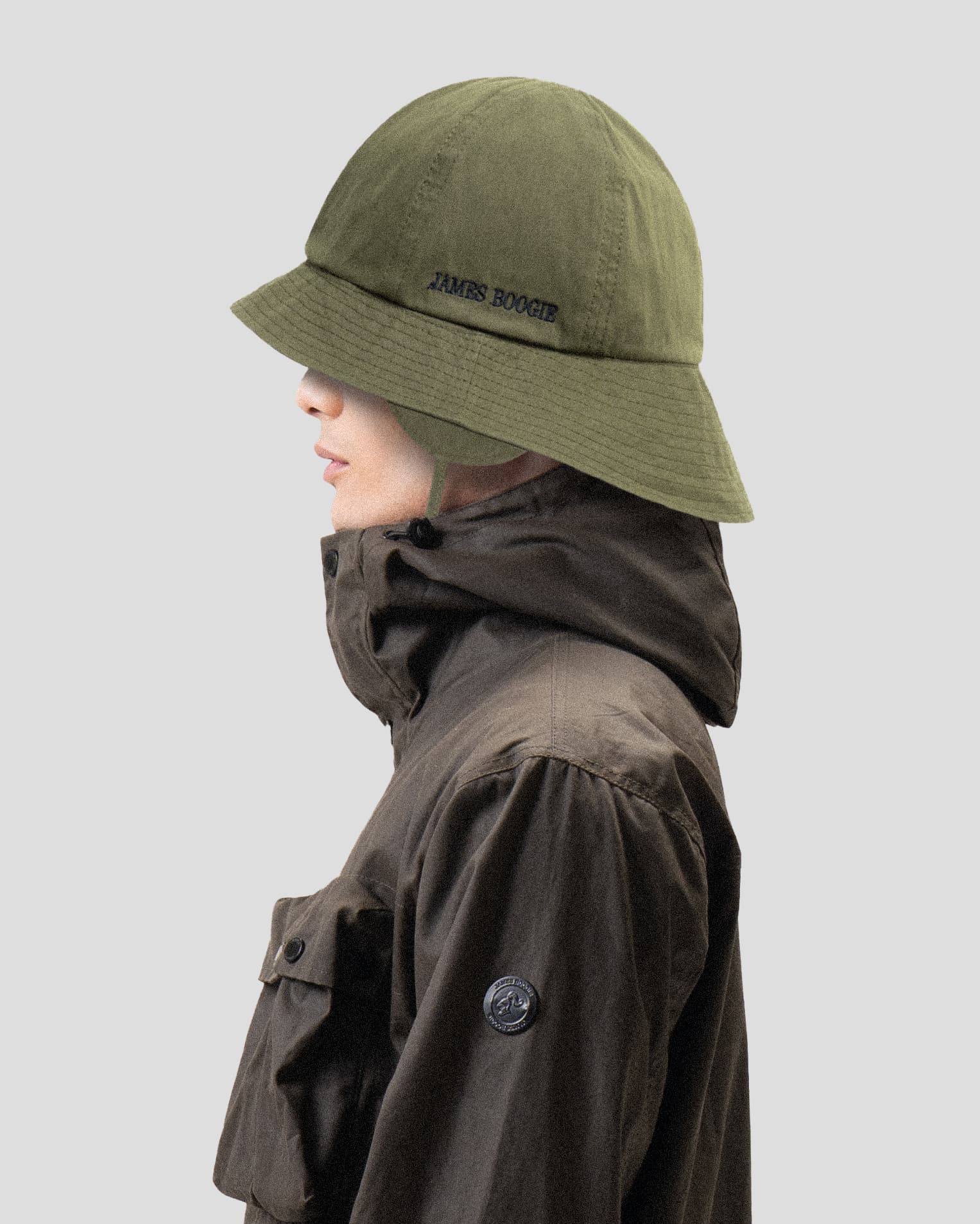 AC - Souwester Hat Dark Olive - Image 5