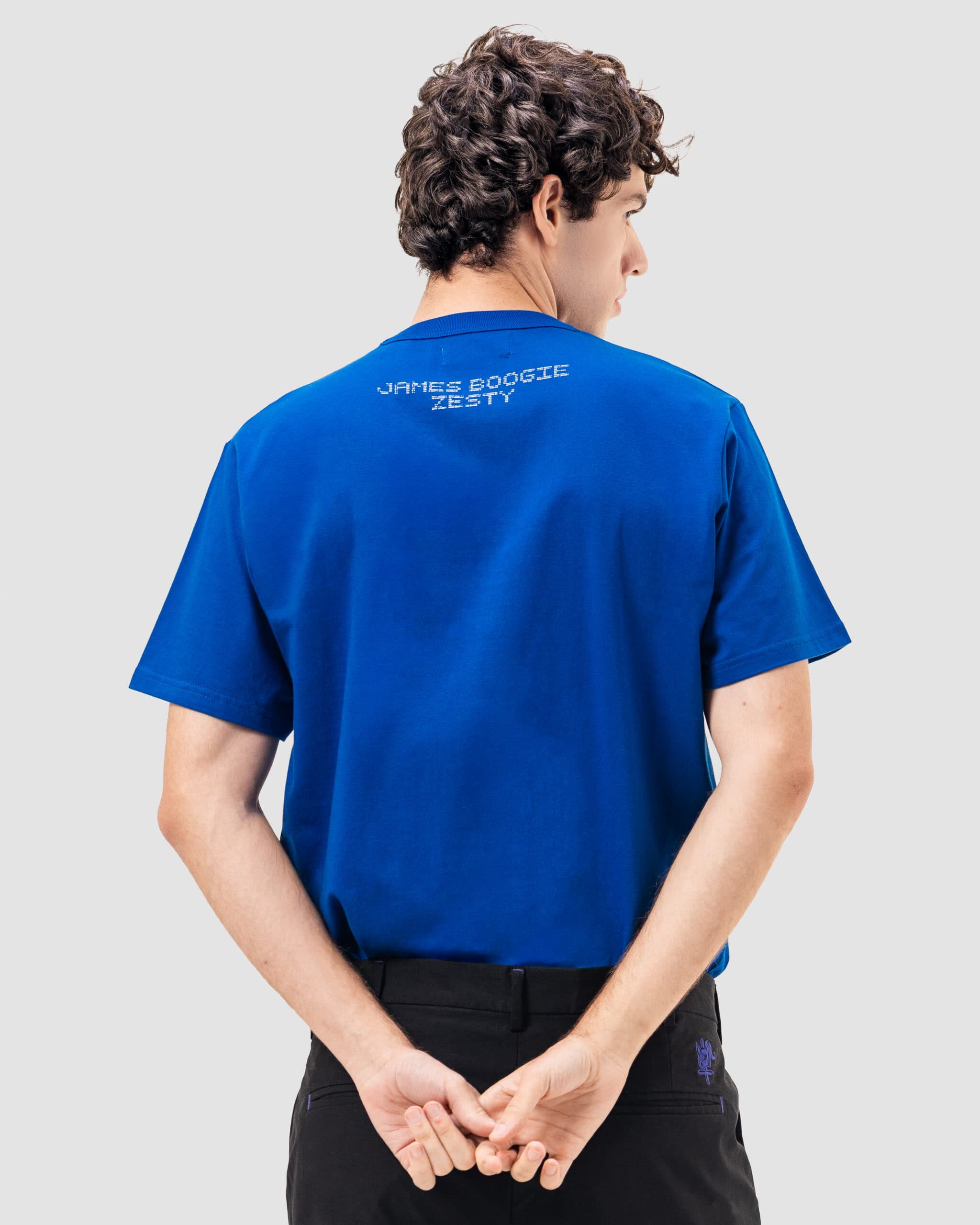 ZT'026 - Graphic T-Shirt Codage Blue - Image 4