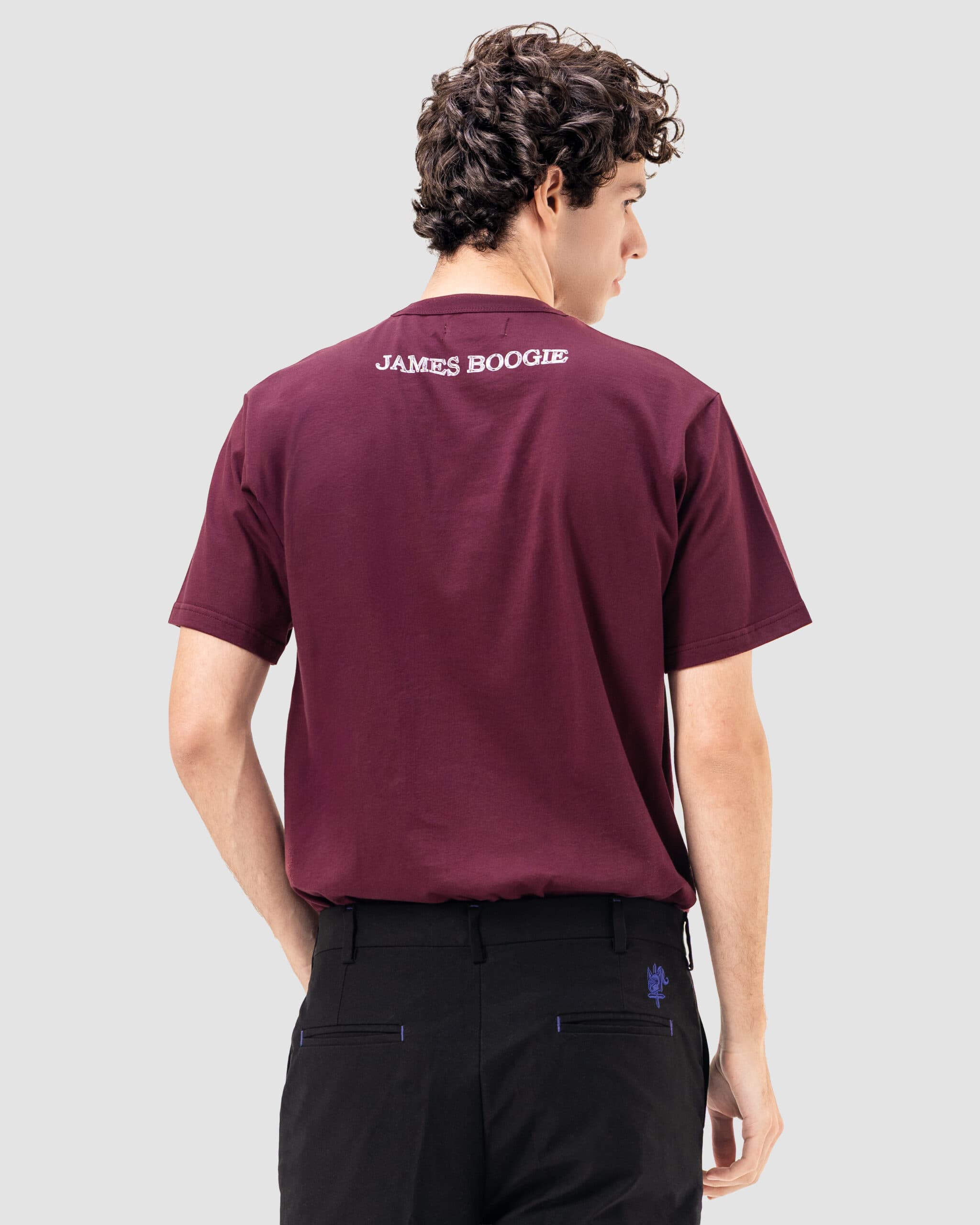 ZT'026 - Graphic T-Shirt Esquisser Burgundy - Image 4