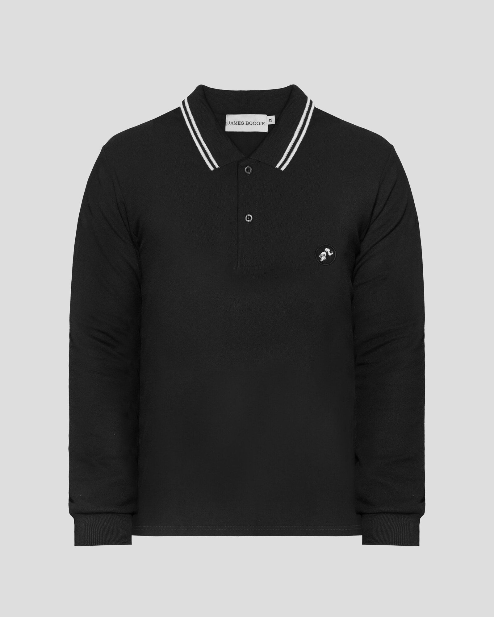 PS - Polo Shirt LS Black