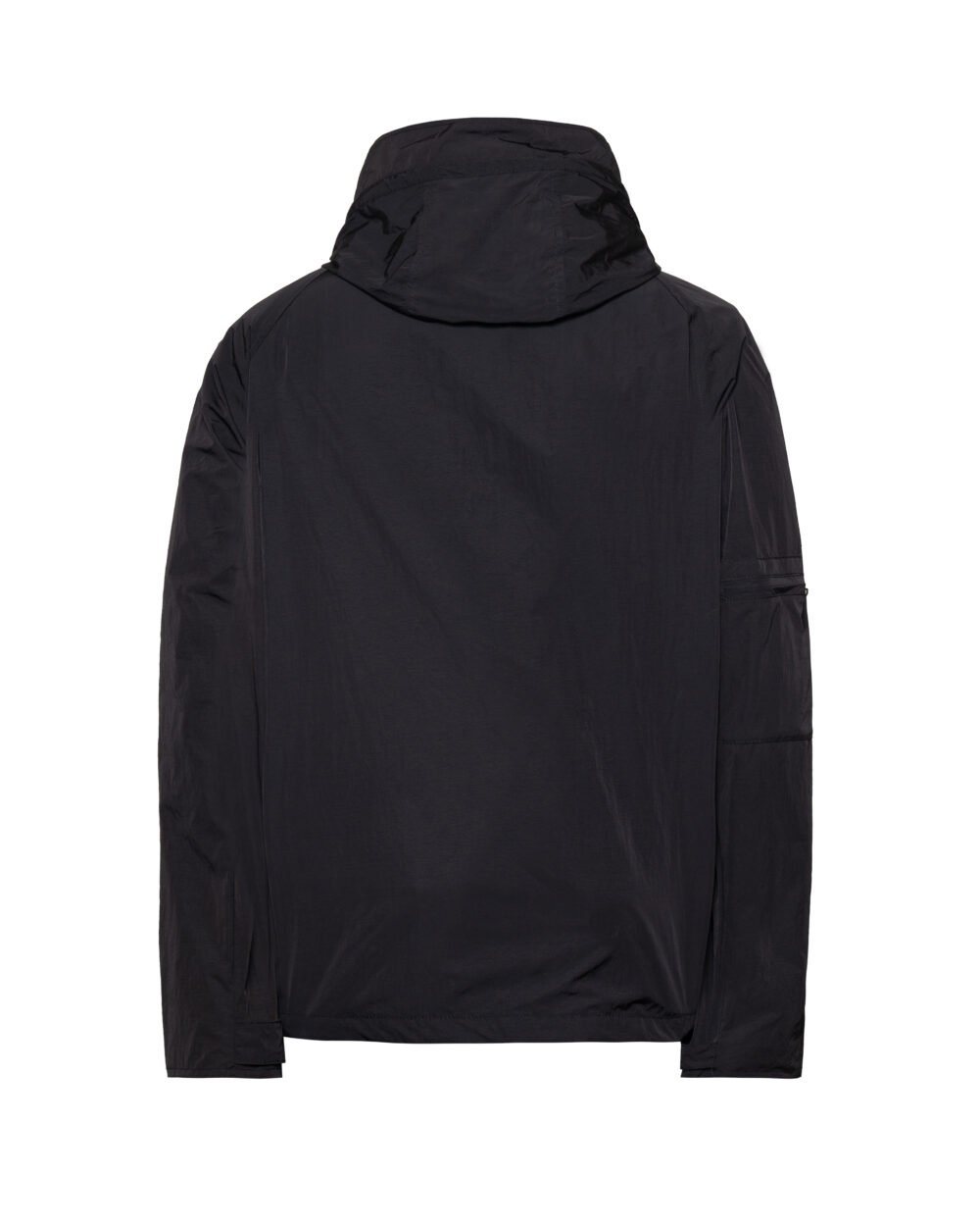 【BAON】Kazub Nylon Two-Way String Over Hood Wind Jumper ST'025 - AK002 Nylon Black - James Boogie